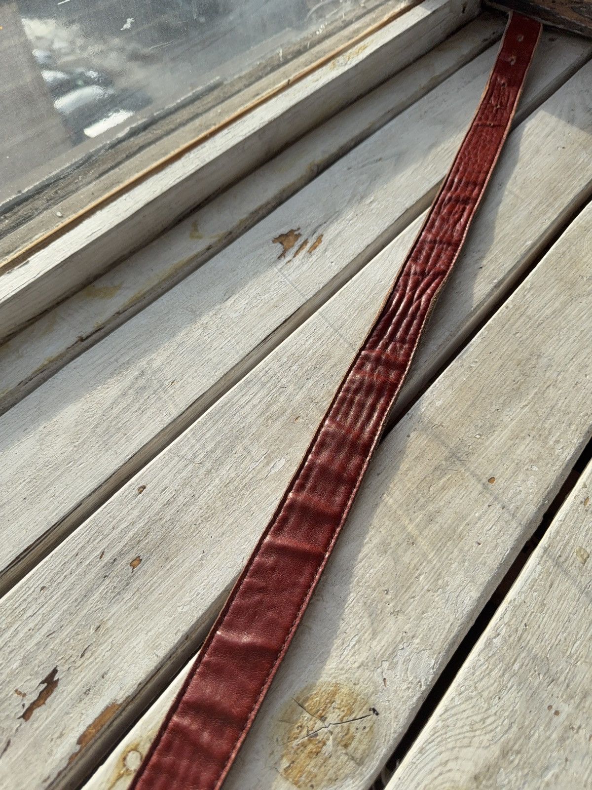 Japanese Brand Vintage Retro 90s Opium Real Leather Japanese style belt Size ONE SIZE - 6 Thumbnail