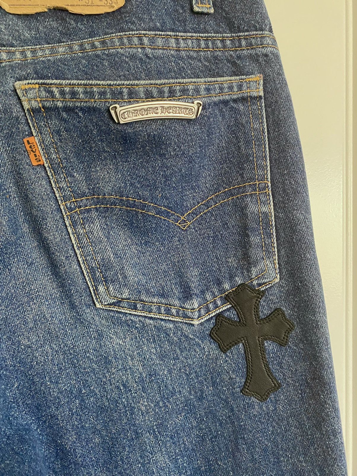 Chrome Hearts Chrome Hearts Levi’s 517 70’s Cross Patch Blue Jeans Size US 30 / EU 46 - 10 Thumbnail