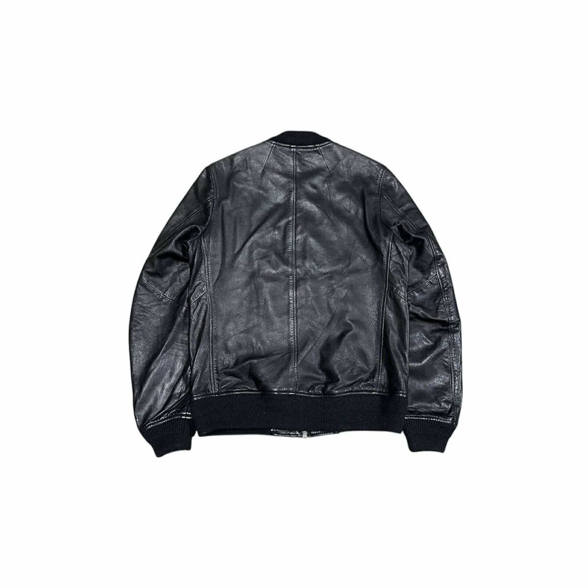 14th Addiction × Japanese Brand × KMRii 🔥Rare Y2K Archived Abahouse Sheepskin Leather Bomber Jacket Size US M / EU 48-50 / 2 - 6 Thumbnail