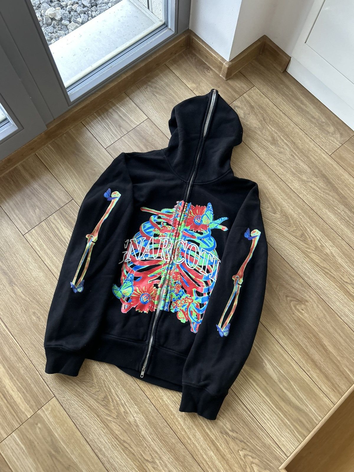 Glo Gang Gnarcotic full zip bones hoodie glo gang style Size US XL / EU 56 / 4 - 1 Thumbnail