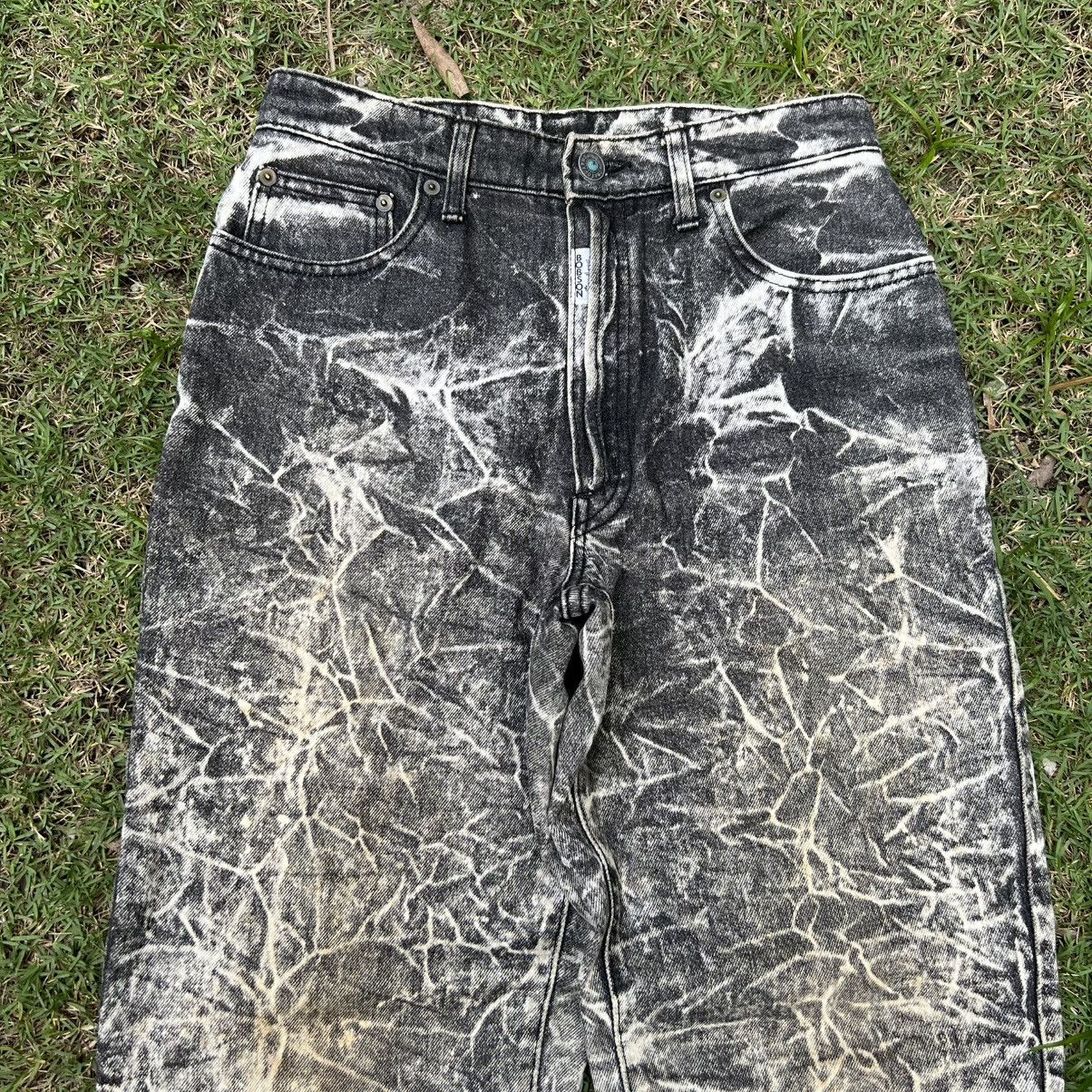 Japanese Brand “BOBSON” ACID WASH GREY JEANS Size US 28 / EU 44 - 3 Thumbnail
