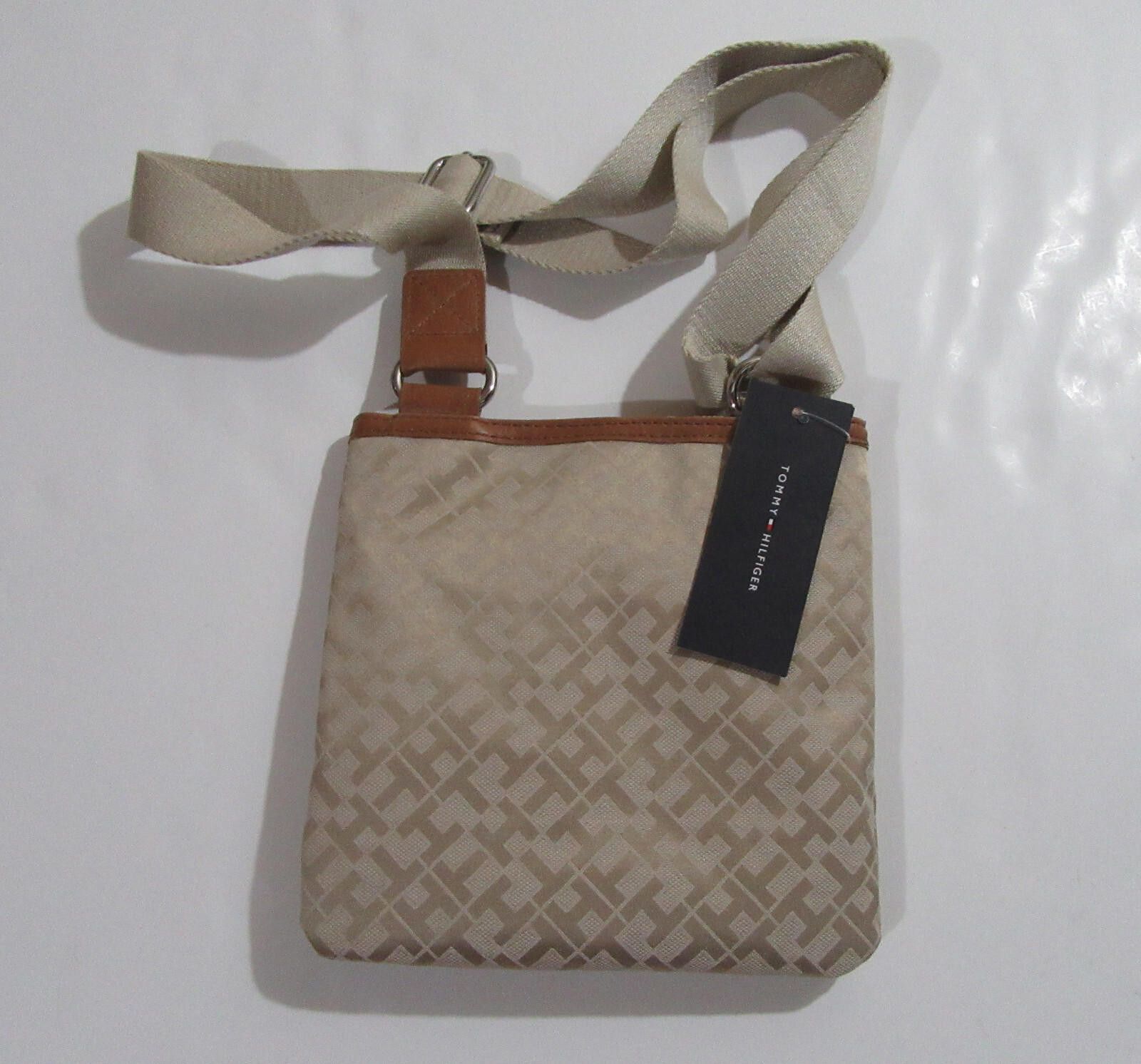 Tommy Hilfiger Tommy Hilfiger Crossbody Bag Xbody TH Logo Beige NWT NEW Size ONE SIZE - 2 Thumbnail