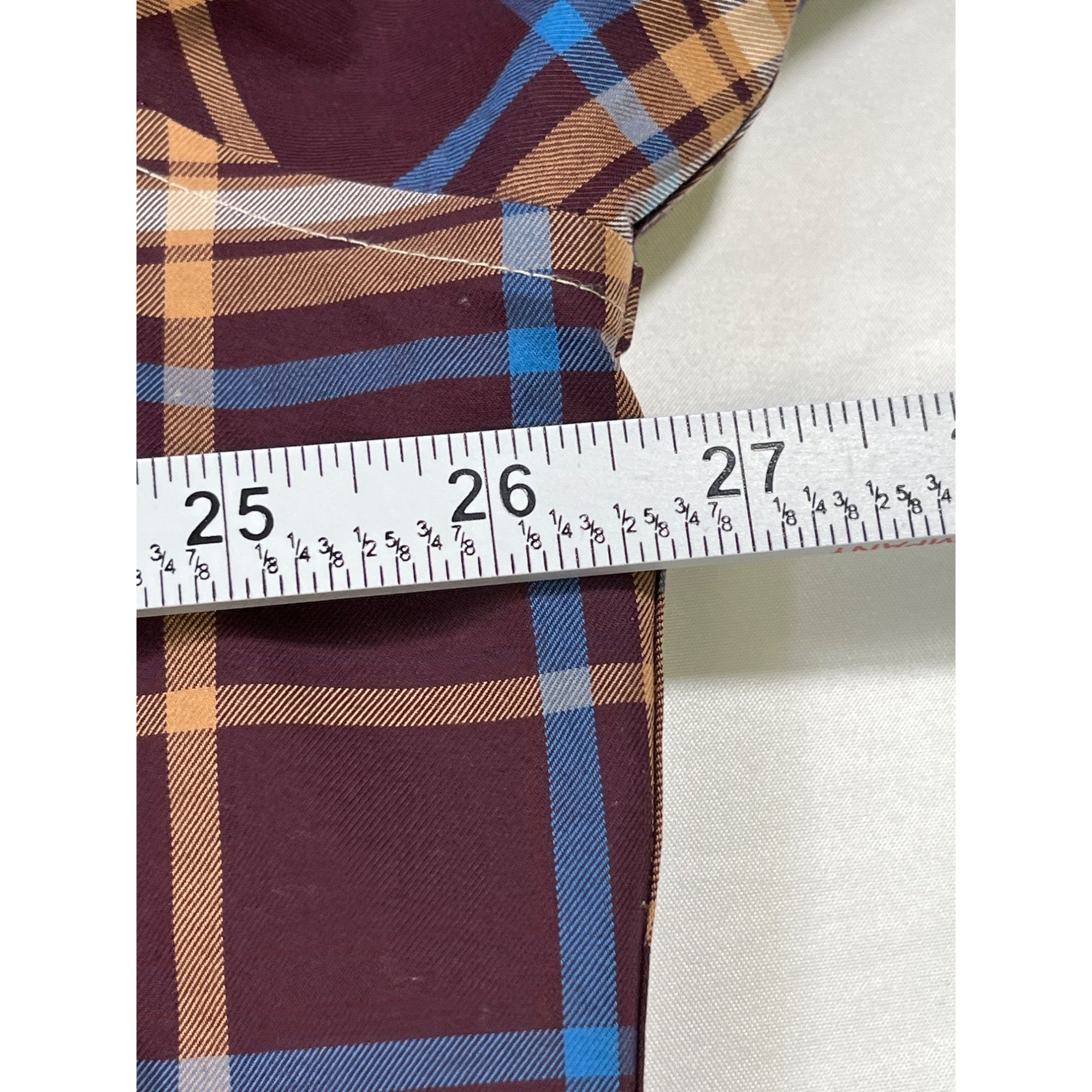 Lands' End Lands End SKU 7608 Mens Button Down Plaid Shirt Size XL Size US XL / EU 56 / 4 - 4 Thumbnail