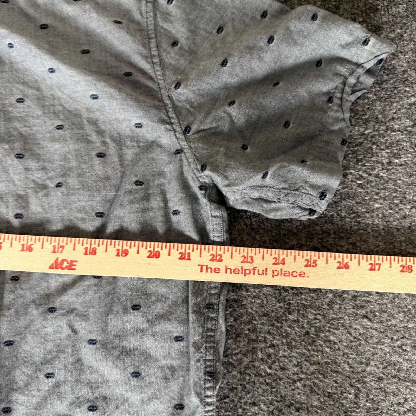 Katin Katin Men Large Gray Short Sleeve Button Up Shirt Surf Beach Size US L / EU 52-54 / 3 - 5 Thumbnail