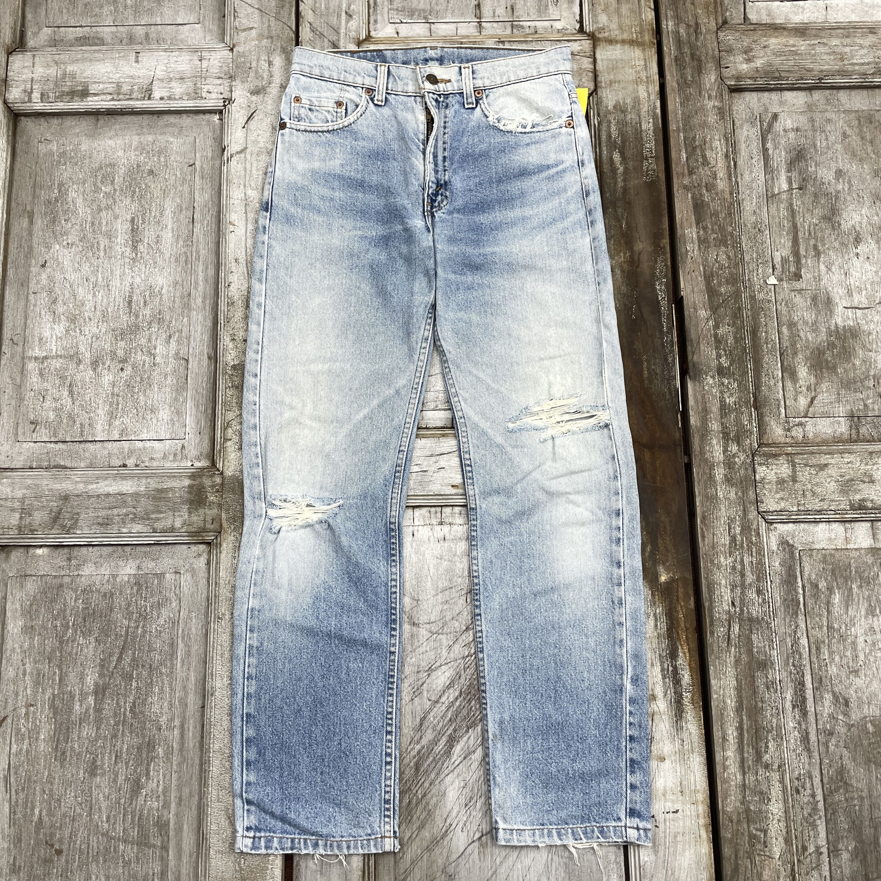 Levi's Vintage Levi's 505 Blue Light Wash Distressed Jeans-WC312 Size US 29 - 1 Thumbnail