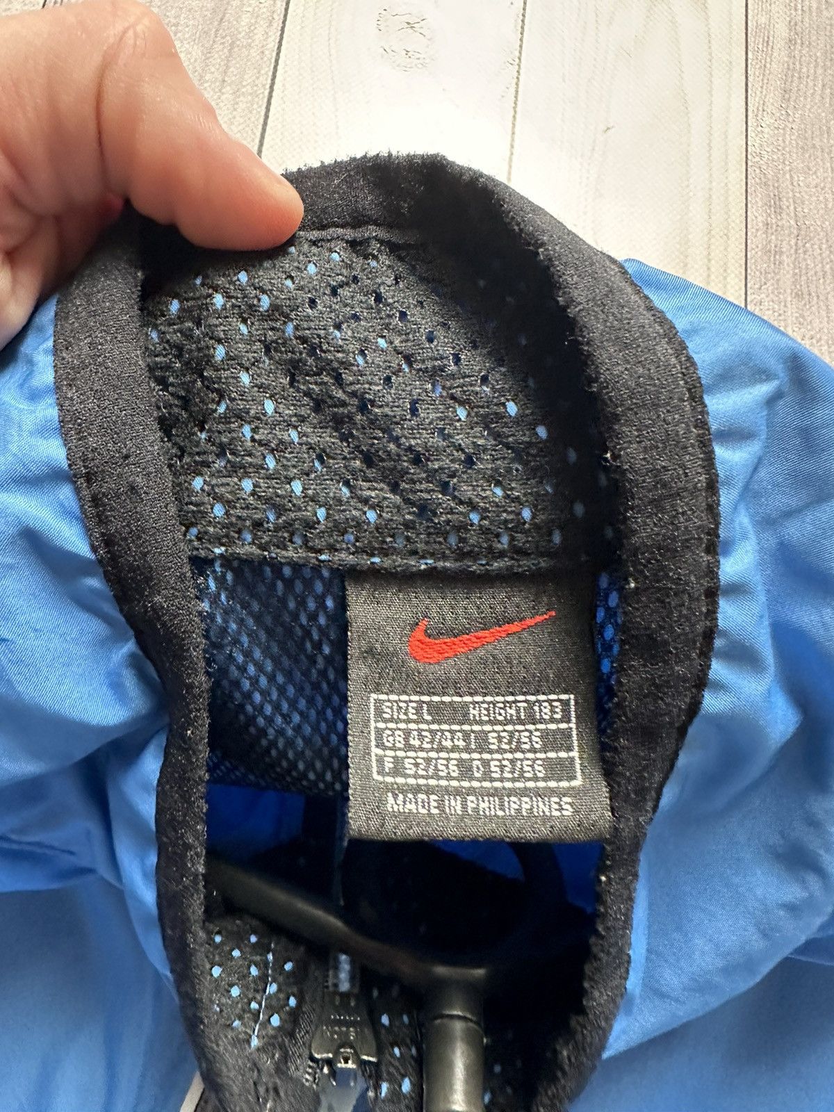 Nike × Vintage Vintage Nike light jacket blue size L anorak rare Size US L / EU 52-54 / 3 - 6 Thumbnail