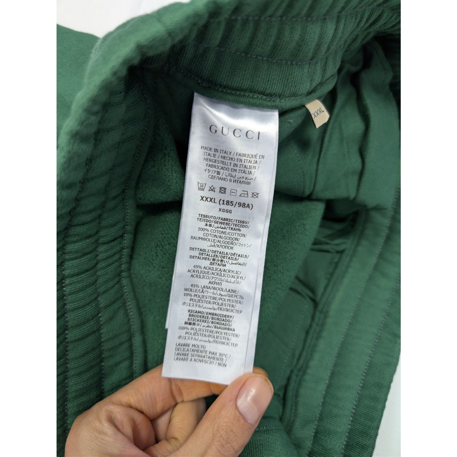 Gucci o1rshd1 Cotton Jersey Jogging Pants with Web Stripe in Green Size US 40 / EU 56 - 17 Thumbnail