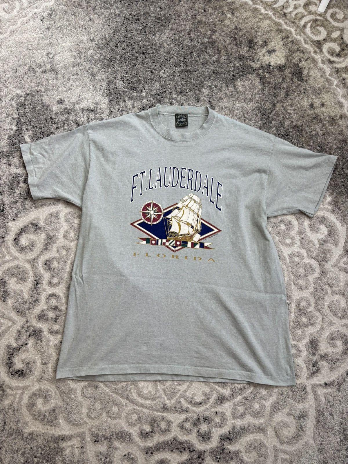 Vintage VTG 1993 Ft. Lauderdale Florida T-Shirt Boxy Fit L/XL Size US XL / EU 56 / 4 - 2 Thumbnail