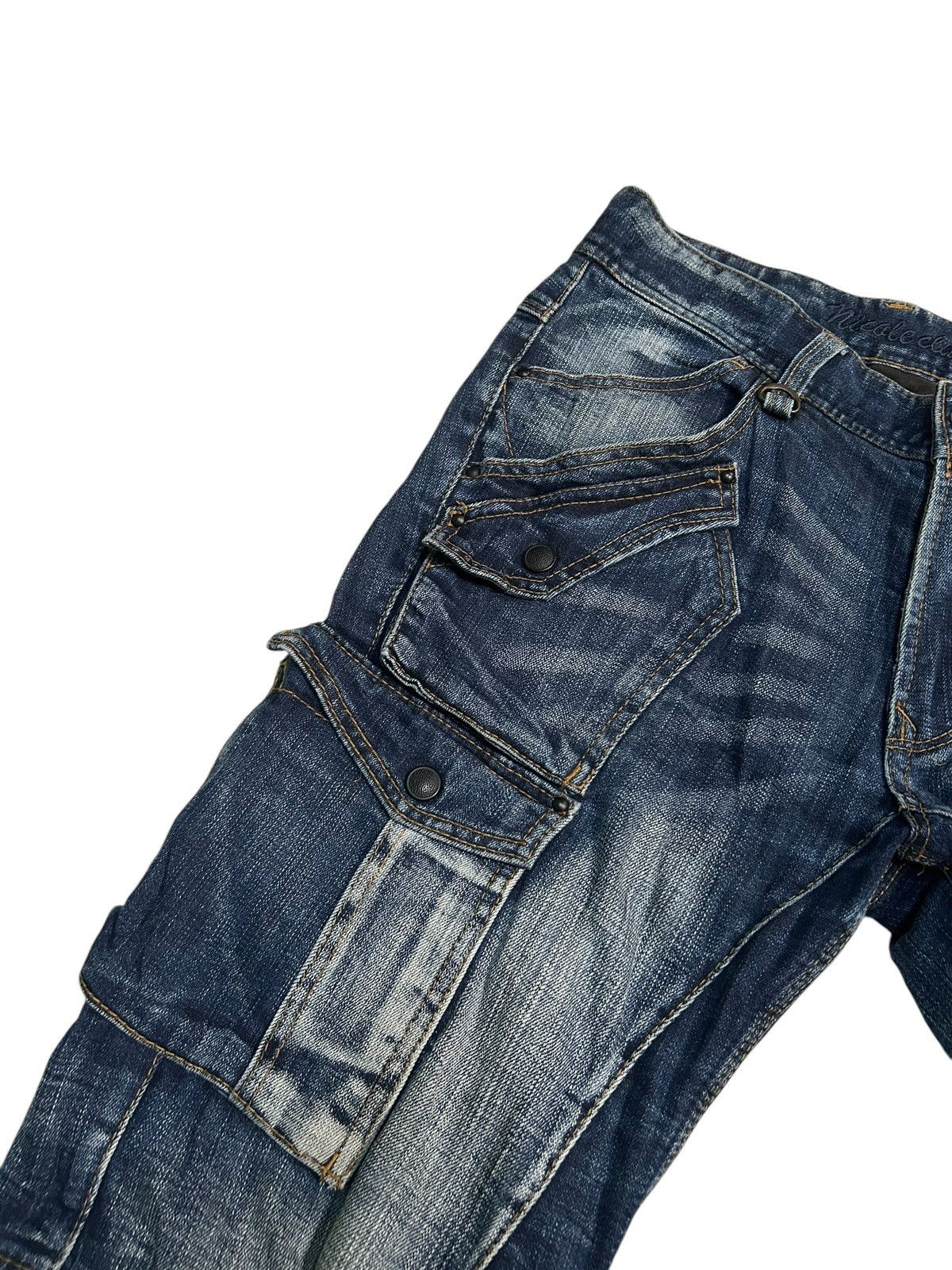 If Six Was Nine × Le Grande Bleu (L.G.B.) × Nicole Club Nicole Club For Men MultiPocket Punk Style Distressed Jeans Size US 32 / EU 48 - 7 Thumbnail