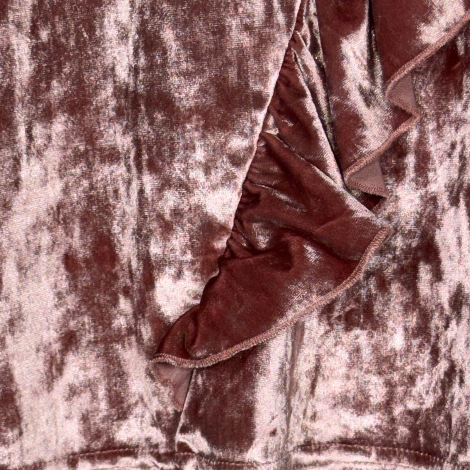 Other Kensie Jeans Medium Crushed Velvet Long Sleeve Top NWT Size M / US 6-8 / IT 42-44 - 3 Thumbnail