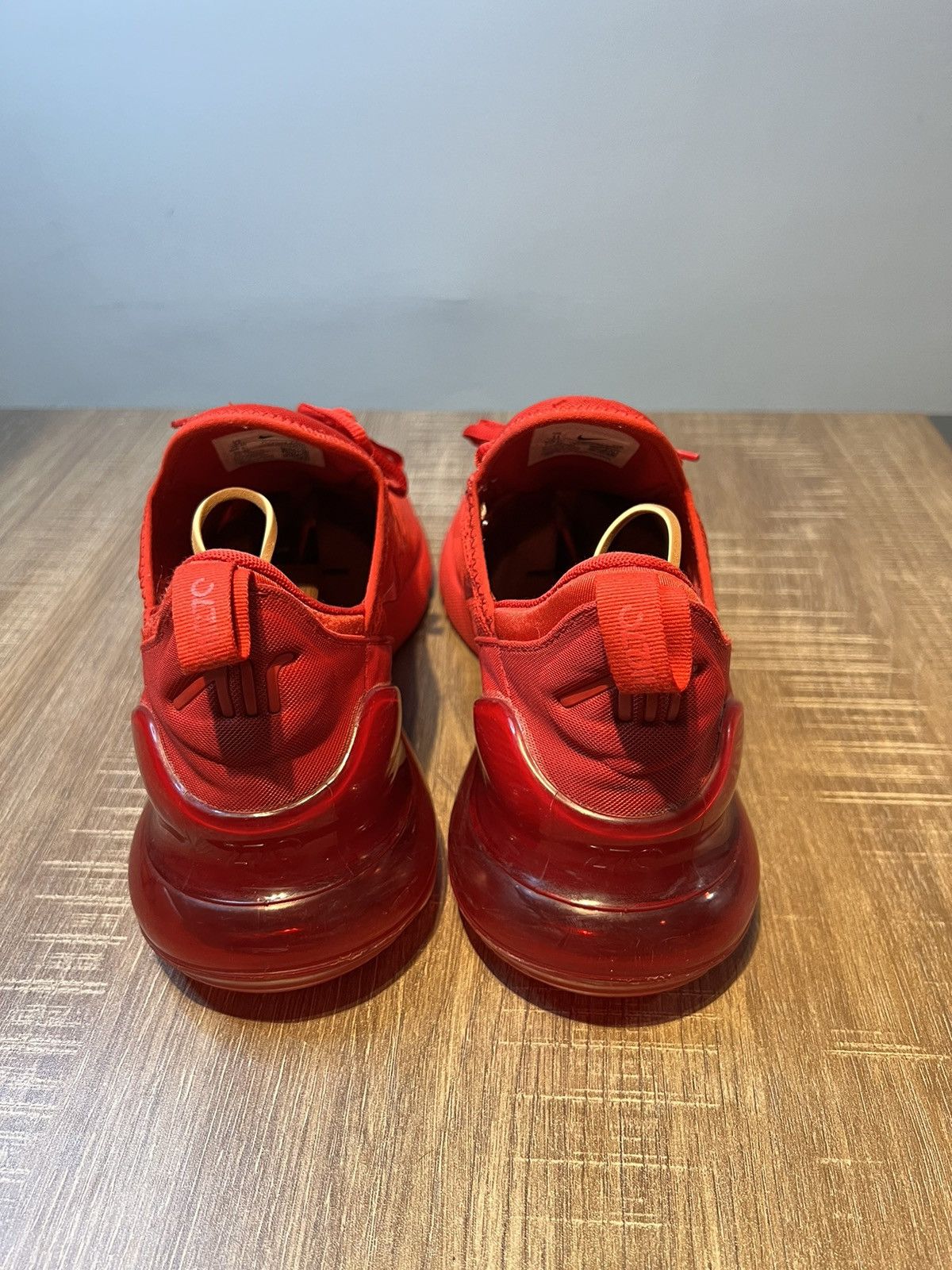 Nike Nike Air Max 270 Men's Size 11 Triple University Red Shoes Size US 11 / EU 44 - 4 Thumbnail