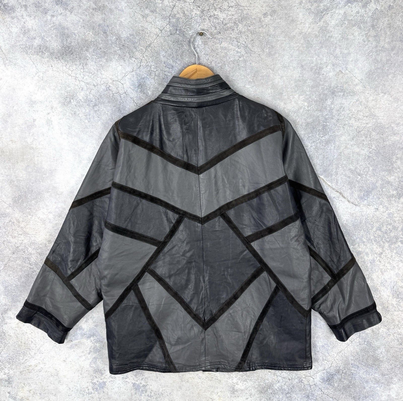Yves Saint Laurent 1980s Vintage Yves Saint Laurent Leather Patch Work Women’s Size XL / US 12-14 / IT 48-50 - 8 Thumbnail