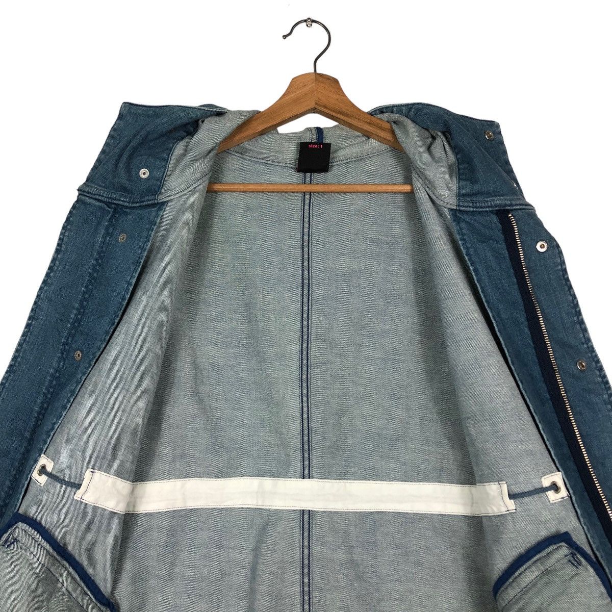 Hysteric Glamour 🔥Denim Bondage Biker Jacket Parachute X Girl Japan Size US S / EU 44-46 / 1 - 15 Thumbnail