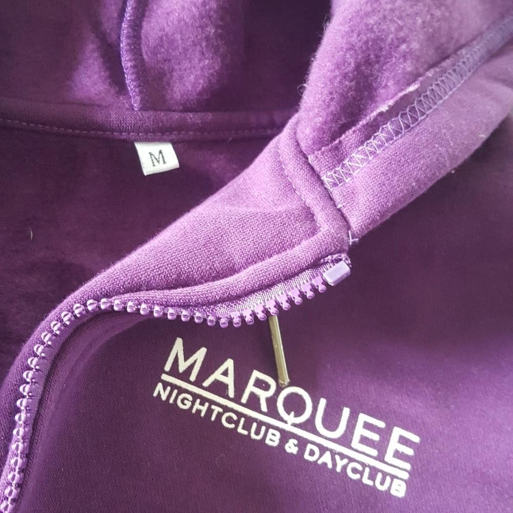 Designer Purple Classic Marquee Sweat Suit Zip Up Size 32" / US 10 / IT 46 - 2 Thumbnail
