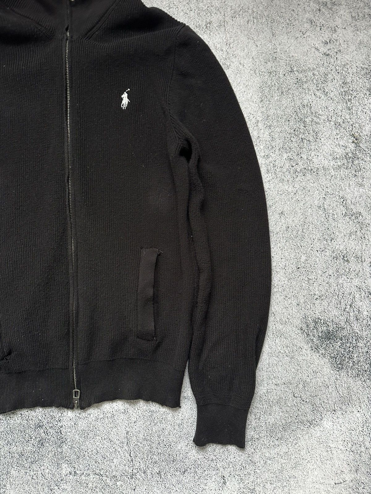 Polo Ralph Lauren Polo Ralph Lauren Tight-Knit Zip Sweater Men's Zip Black Size US S / EU 44-46 / 1 - 7 Thumbnail