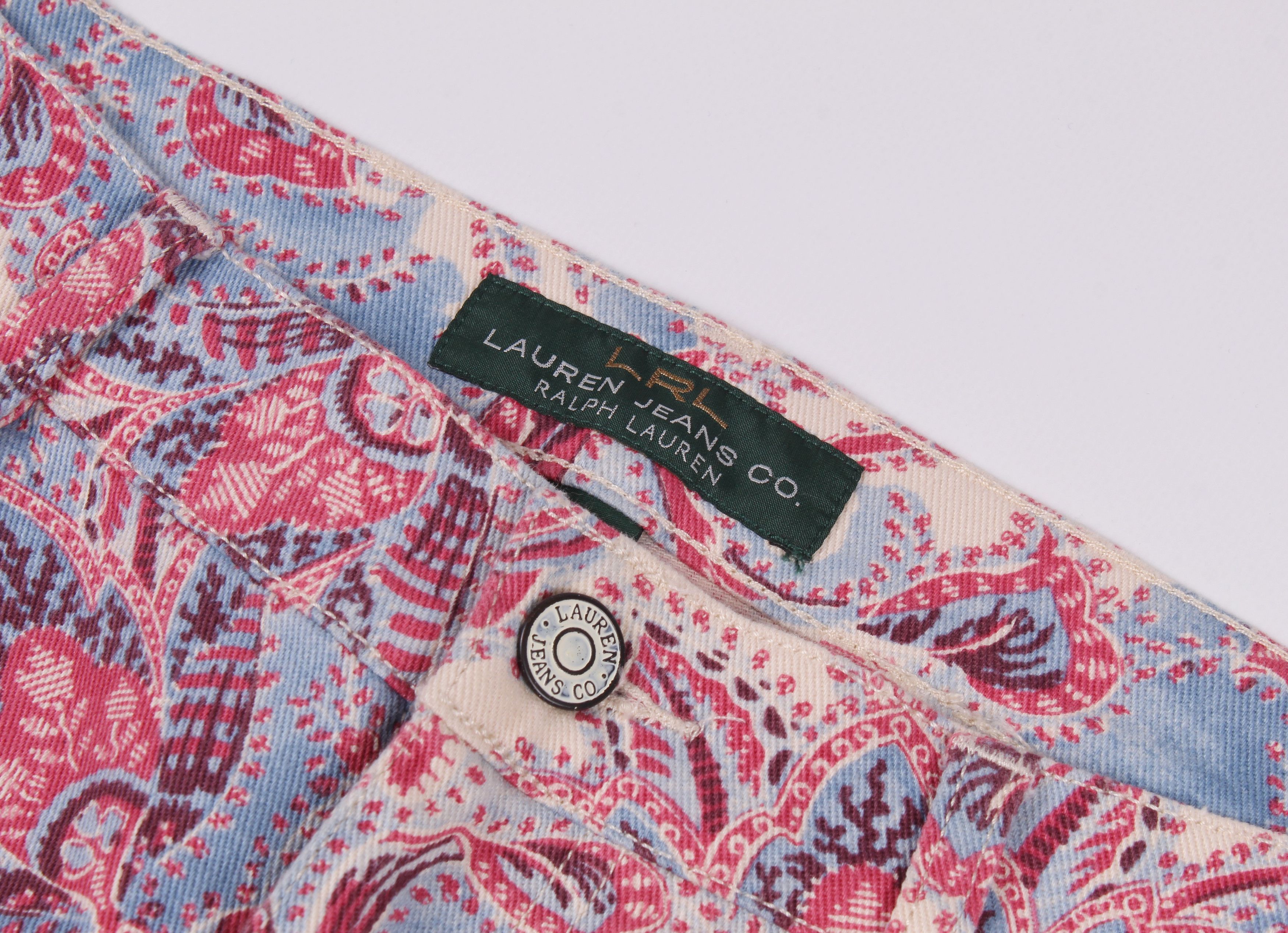 Ralph Lauren LRL Ralph Lauren Paisley Straight Jeans Pants Size 32" / US 10 / IT 46 - 3 Thumbnail
