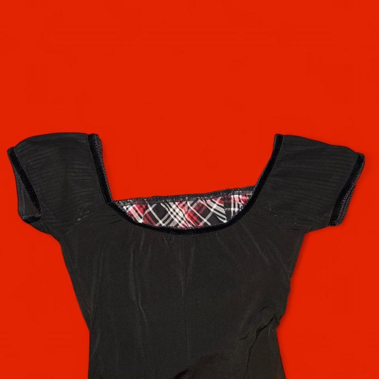 Other Moda international plaid milkmaid velvet bow corset mesh y2k Size XS / US 0-2 / IT 36-38 - 3 Thumbnail