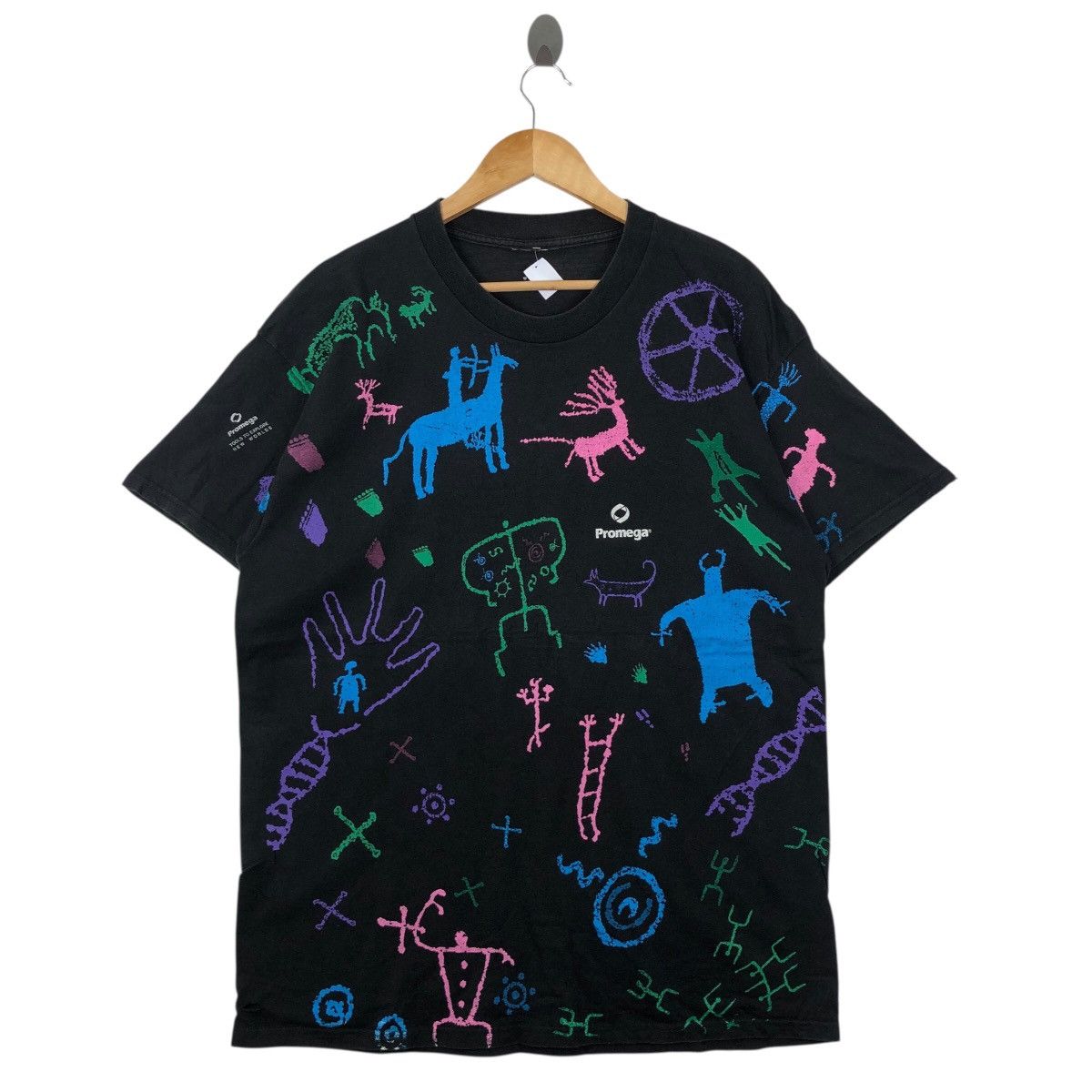 Vintage Vintage PROMEGA Aop T-Shirt Tools To Explore The World Size US L / EU 52-54 / 3 - 1 Thumbnail