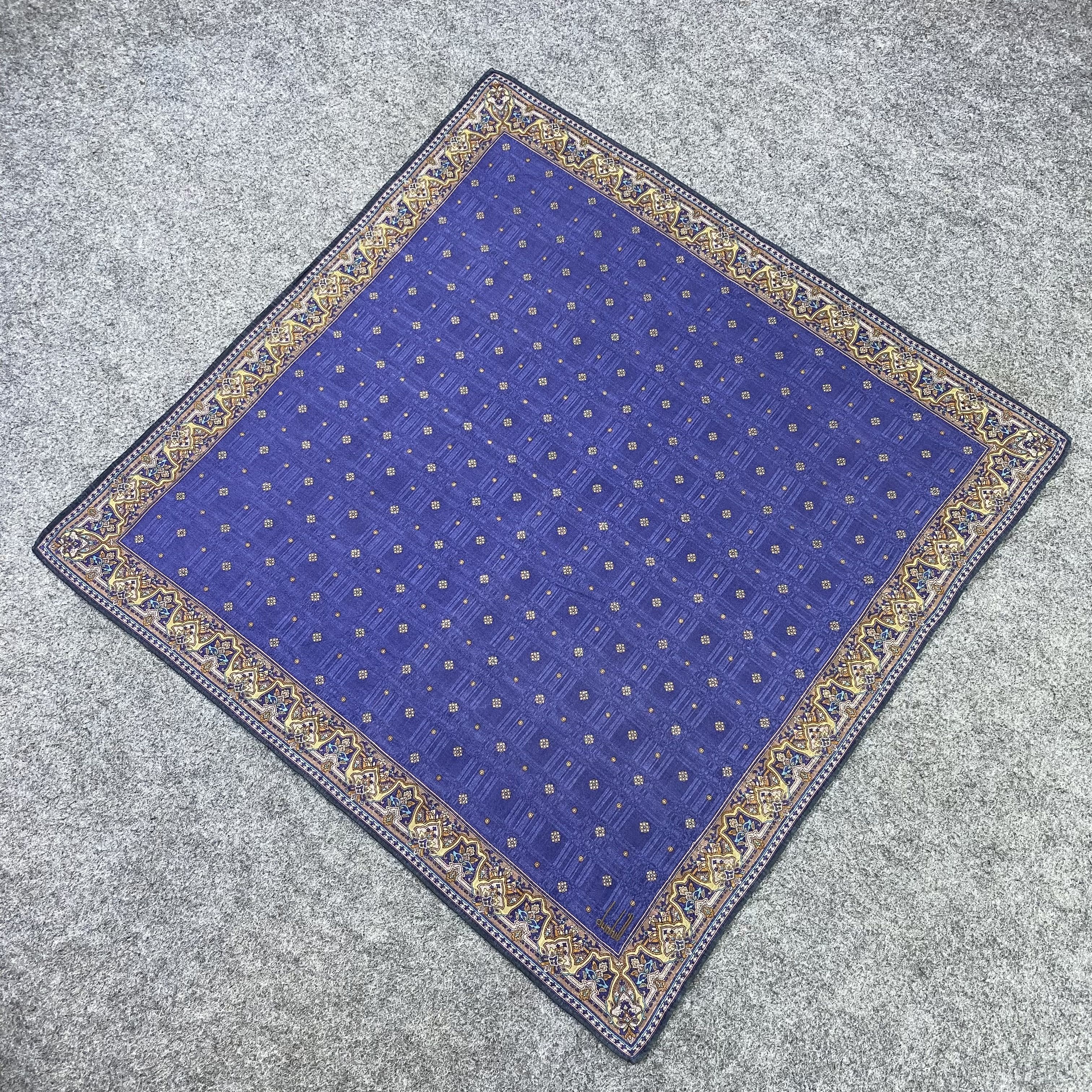 Alfred Dunhill Dunhill Handkerchief Neckerchief Bandana-B1653 Size ONE SIZE - 4 Thumbnail