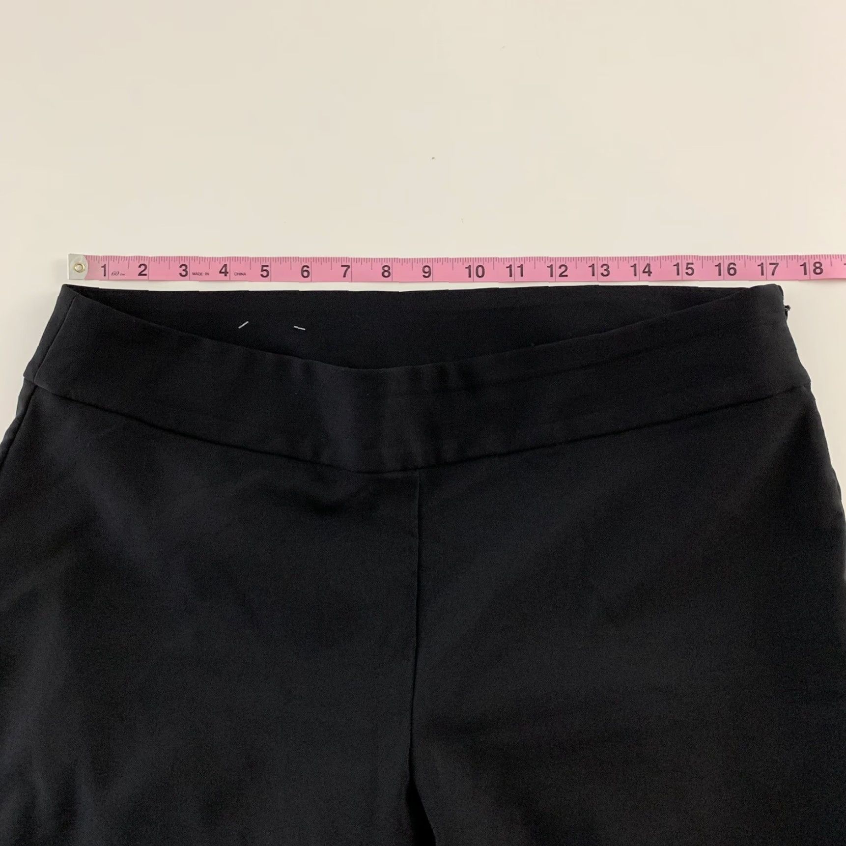 Vintage INC Cropped Dress Pants Women's 14 Black Size 36" / US 14 / IT 50 - 5 Thumbnail