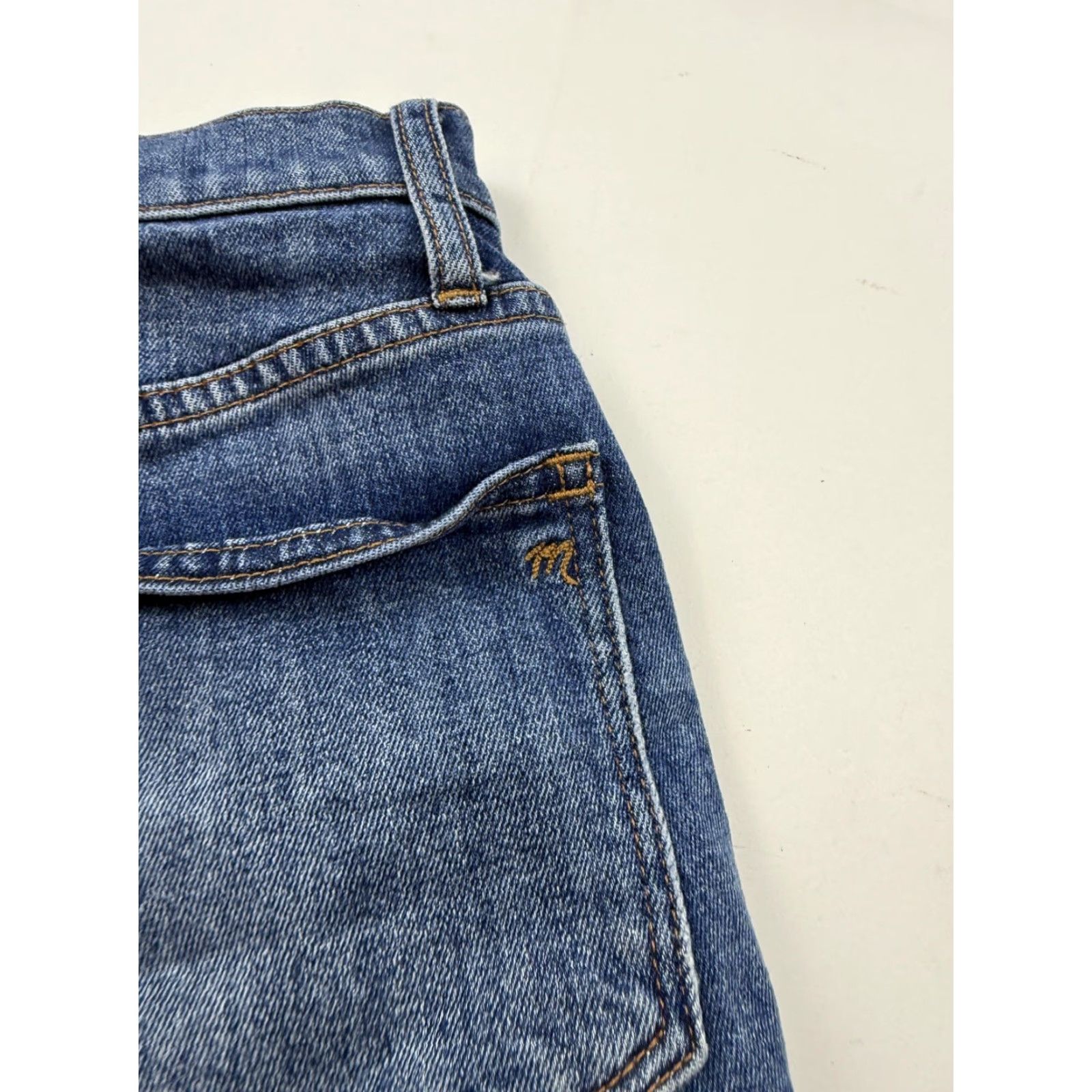 Madewell Madewell Shorts Womens 24 Blue Denim Cutoff Raw Hem Stretch 5 Pocket Casual Continuous Size 42" / US 20 - 7 Thumbnail