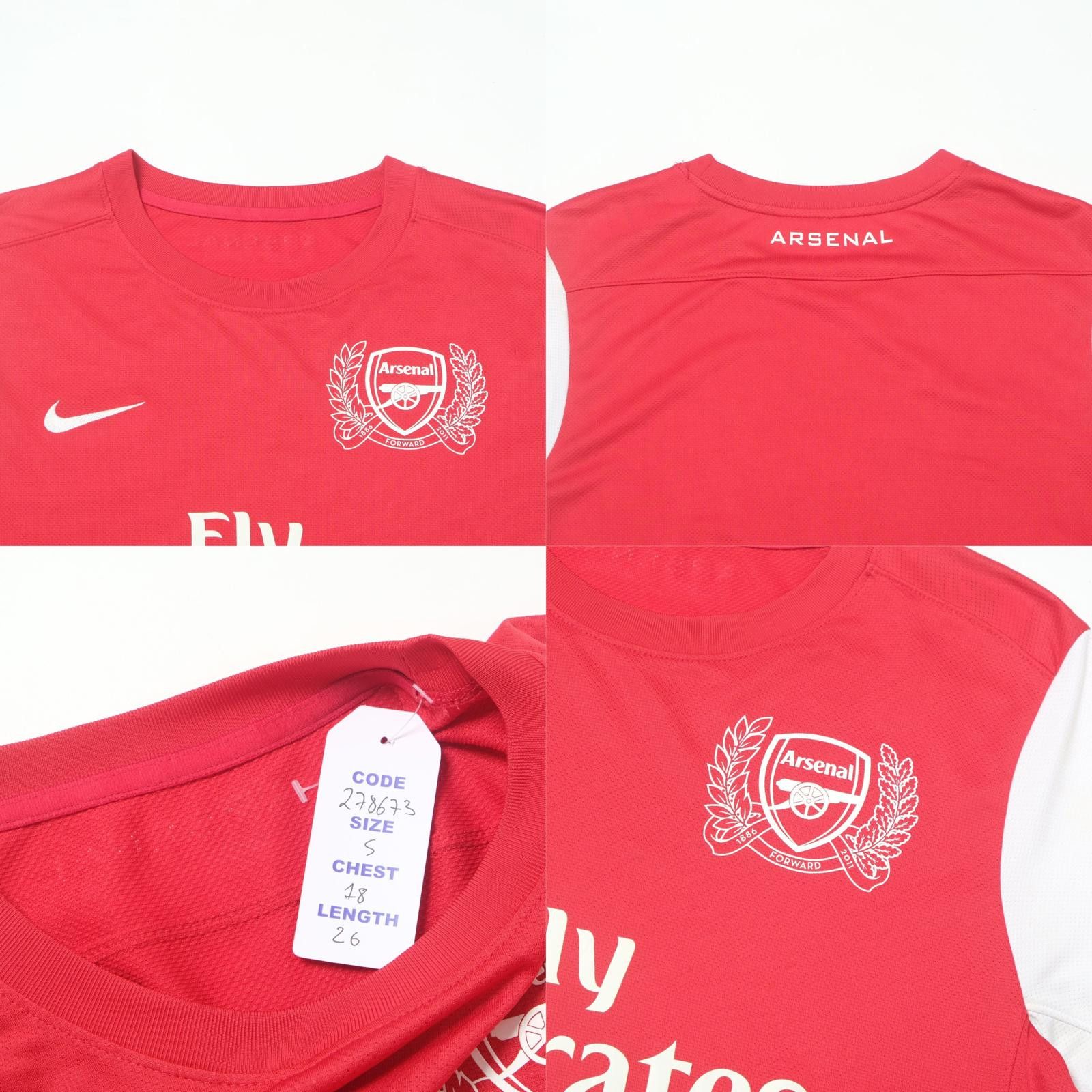 Nike 2011/12 Arsenal Home Shirt Nike (S) Size US S / EU 44-46 / 1 - 4 Thumbnail