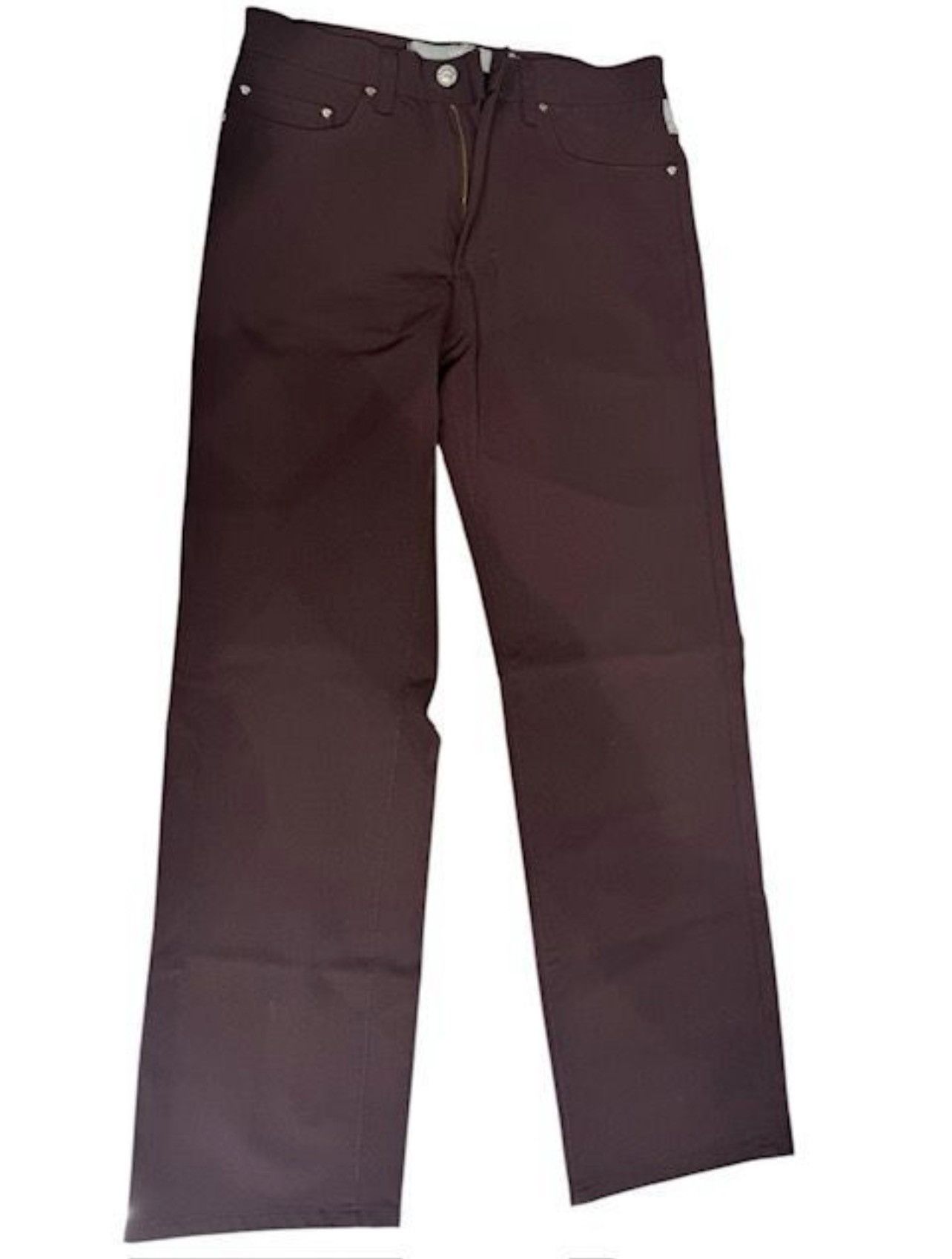 Versace Versace Jeans Couture Burgundy Pants (Made in Italy) Size US 29 - 1 Thumbnail