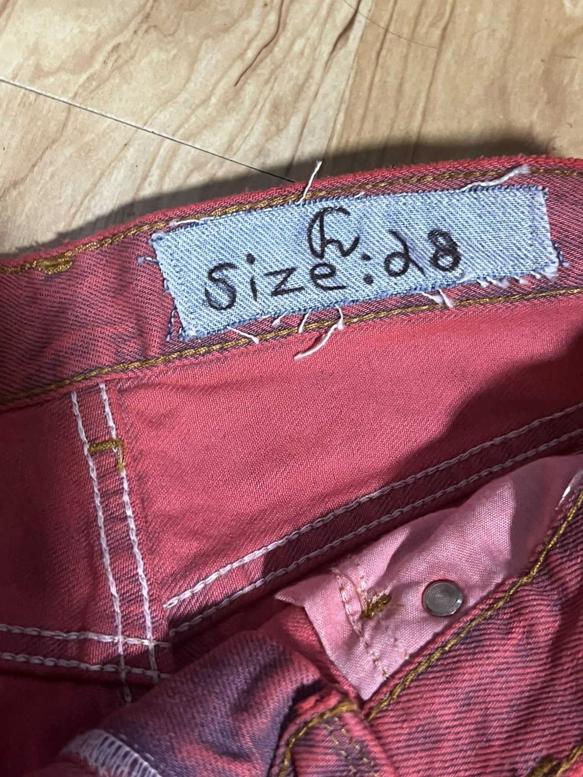 Other RED STACKED DENIM JEANS Size US 28 / EU 44 - 4 Thumbnail