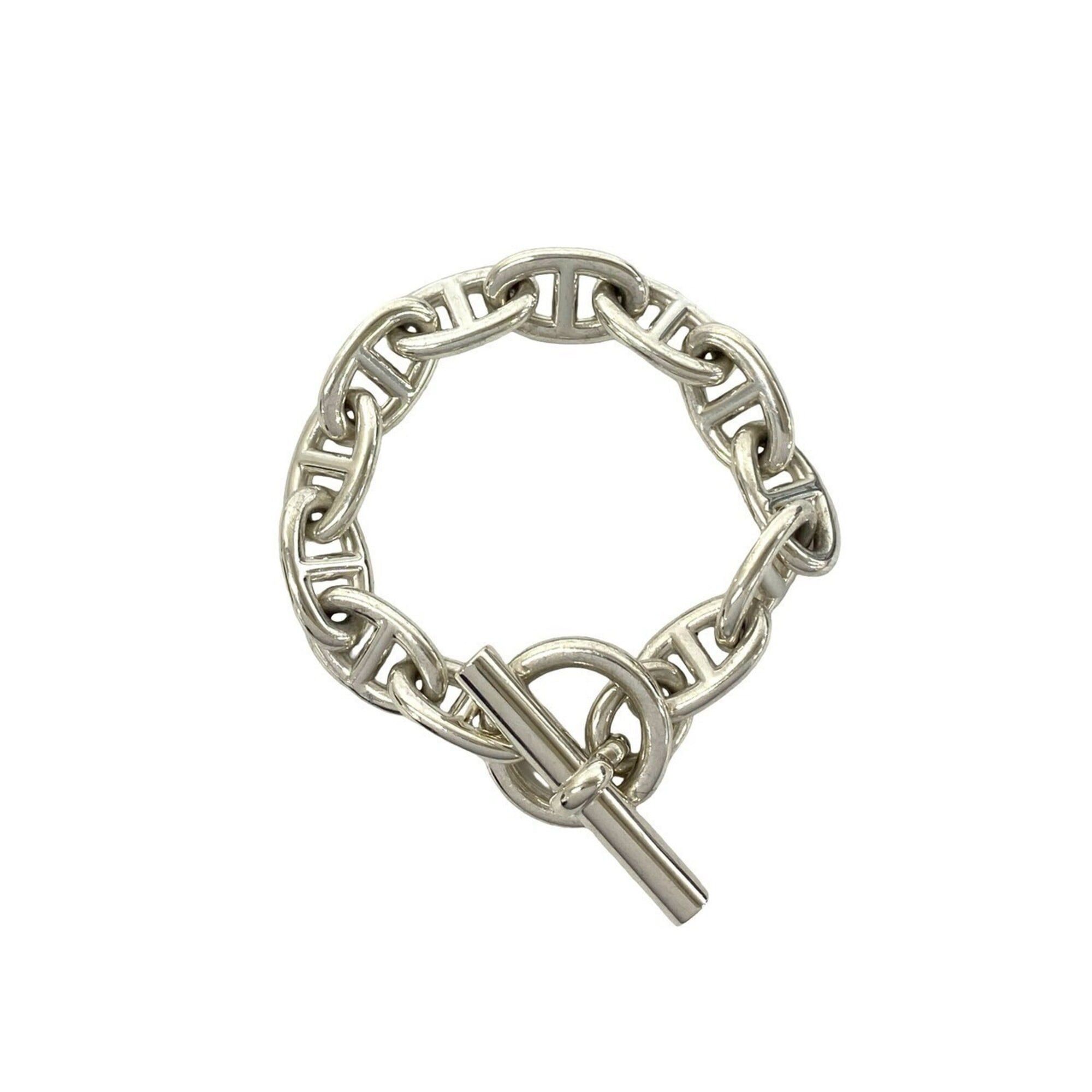 Hermes HERMES Chaine d'Ancre TGM Bracelet, 12 links, Sterling Silver 925, Chain Accessory, Silver, 40514 Size ONE SIZE - 1 Thumbnail