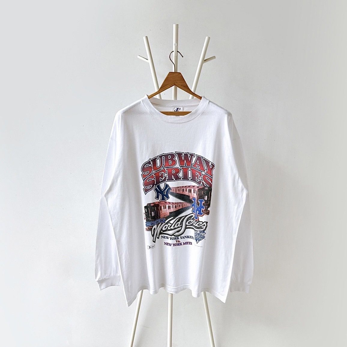 Vintage Vintage Yankees Vs Mets MLB long-sleeves t-shirt/ L Size US L / EU 52-54 / 3 - 1 Thumbnail