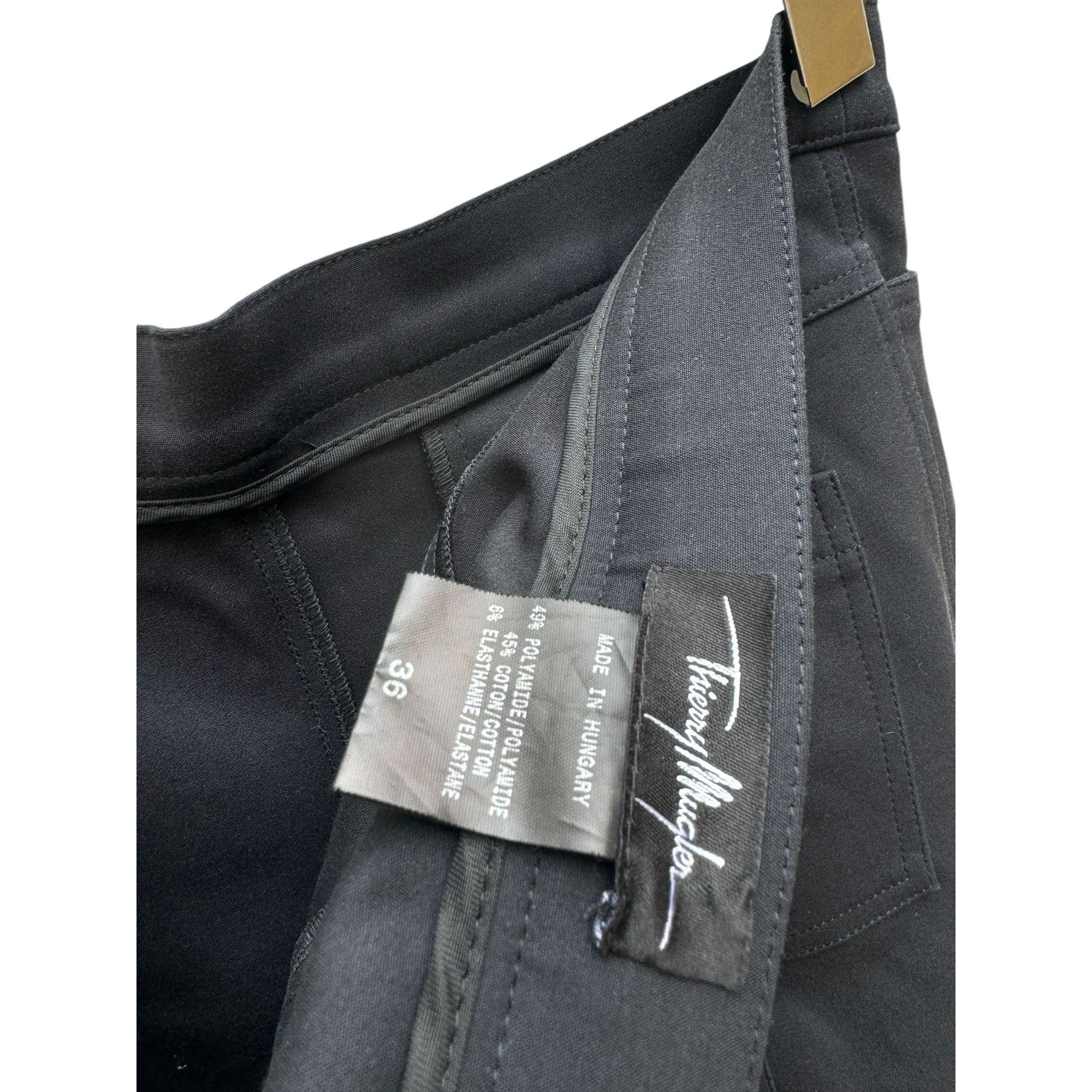 Mugler × Thierry Mugler Dark Navy Slim fit Biker Pants Size 24" / US 00 / IT 34 - 5 Thumbnail