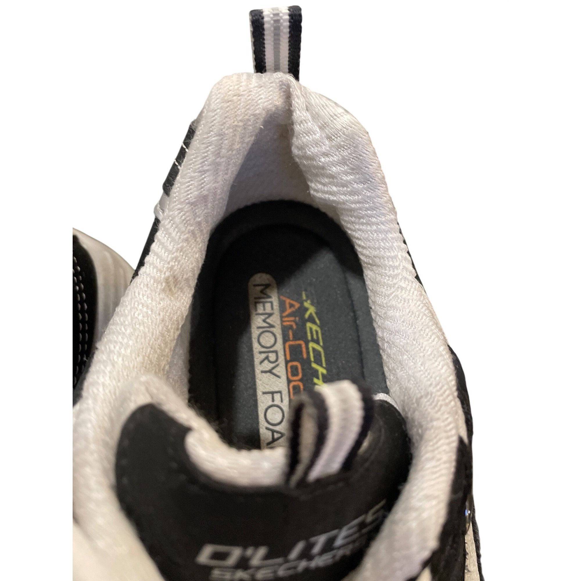 SKECHERS Skechers D'lites mens black white leather low top sneakers s Size US 10.5 / EU 43-44 - 10 Thumbnail