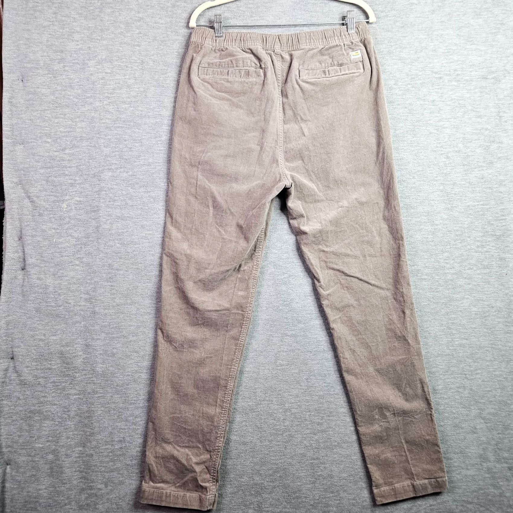 Vuori Vuori Men’s Corduroy Pants L Taupe Brown Cotton Blend Elastic Waist Drawstring Casual Size US 33 - 2 Thumbnail
