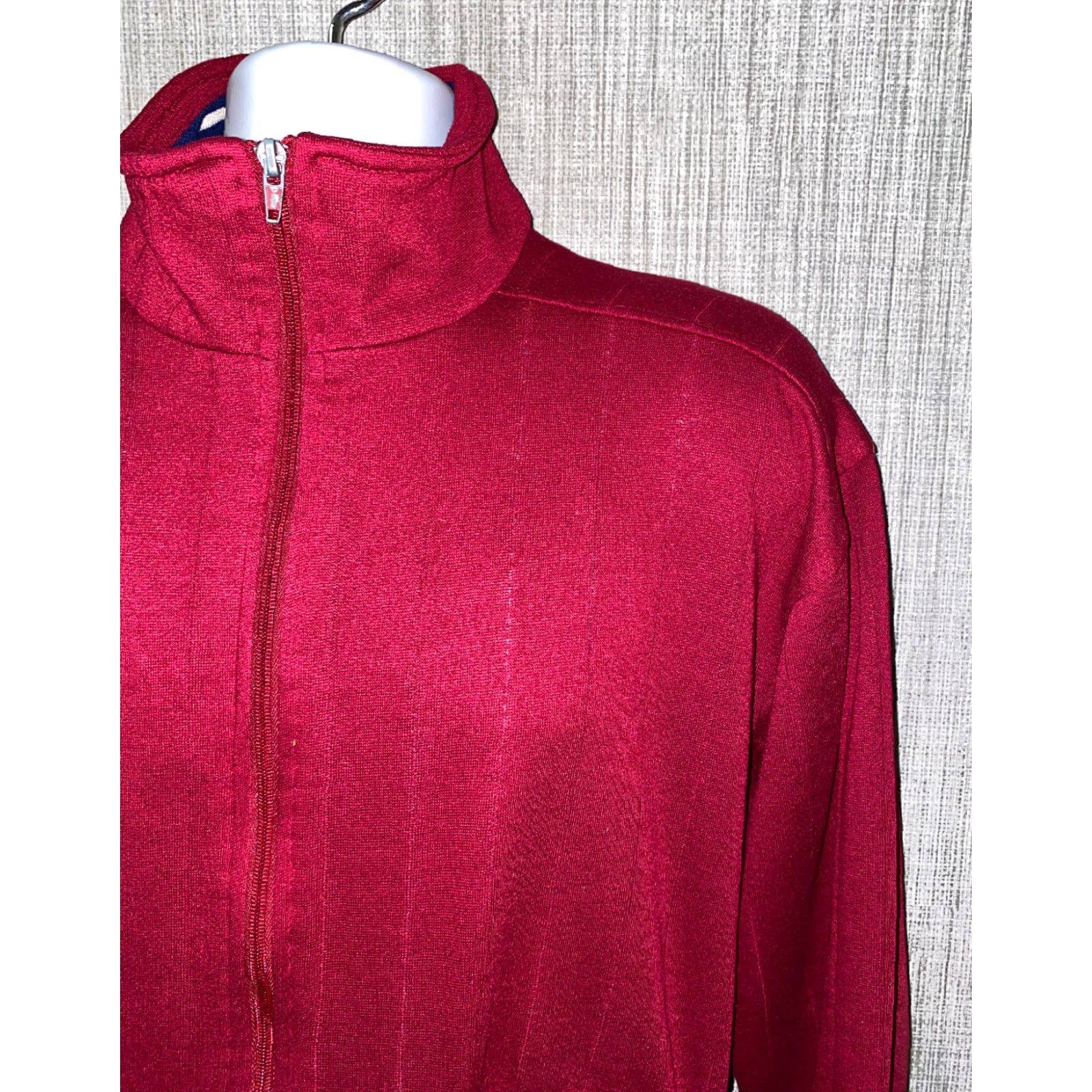 Blair Vintage Adventurers Club Men Red Fleece Lined Full Zip Track Jacket Size L Size US L / EU 52-54 / 3 - 3 Thumbnail