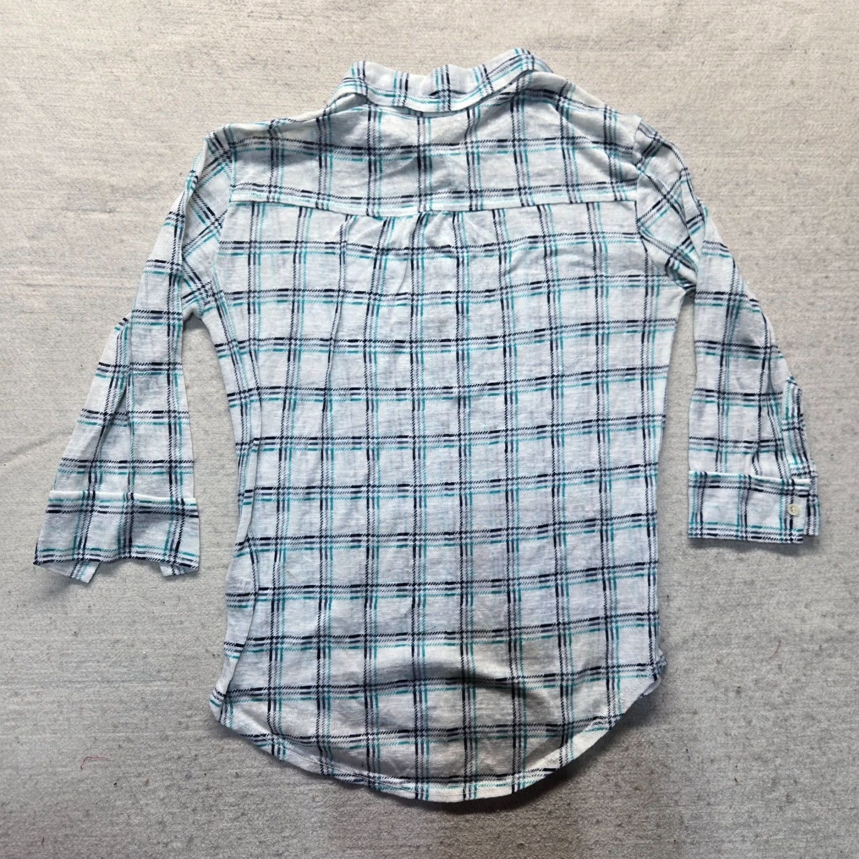 Aeropostale VINTAGE Aeropostale Shirt Long Sleeve Casual Women Size Small White Plaid 90s Size S / US 4 / IT 40 - 7 Thumbnail