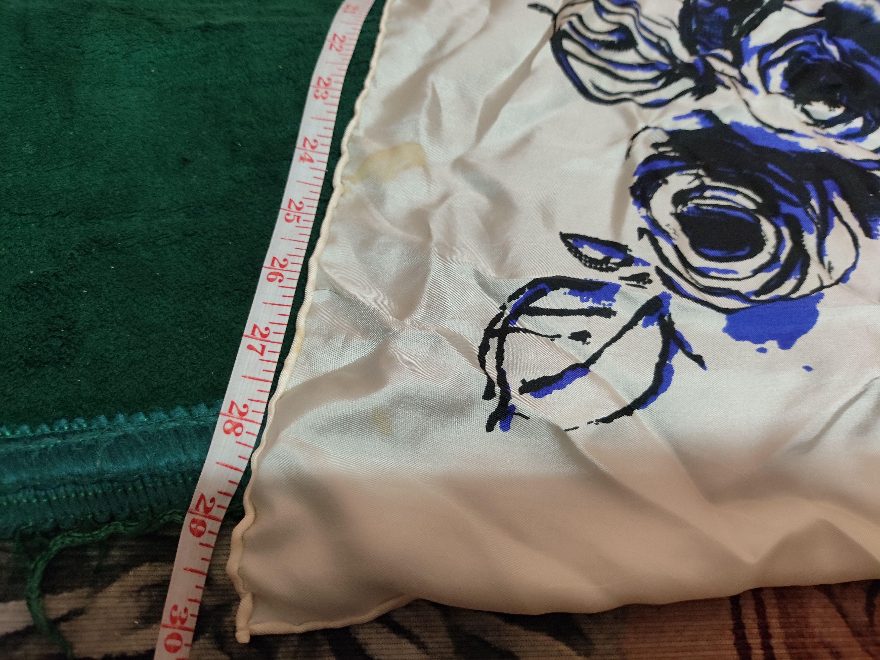Designer × Vintage Vintage Scarves Neckerchief, Silk fabric Art Design Size ONE SIZE - 9 Thumbnail