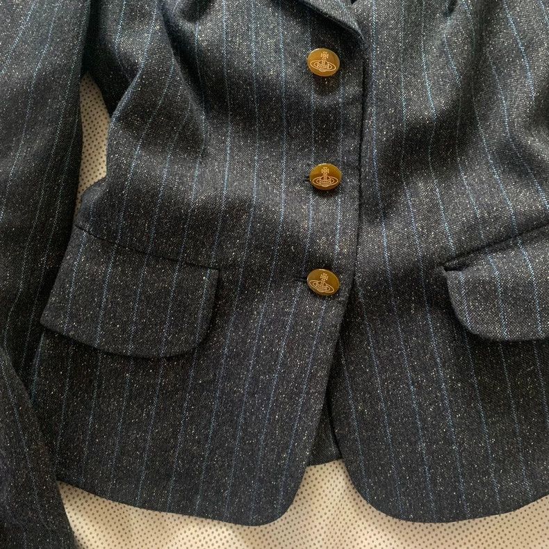 Other Vivienne Westwood Wool and silk striped star fabric suit Size XS / US 0-2 / IT 36-38 - 5 Thumbnail