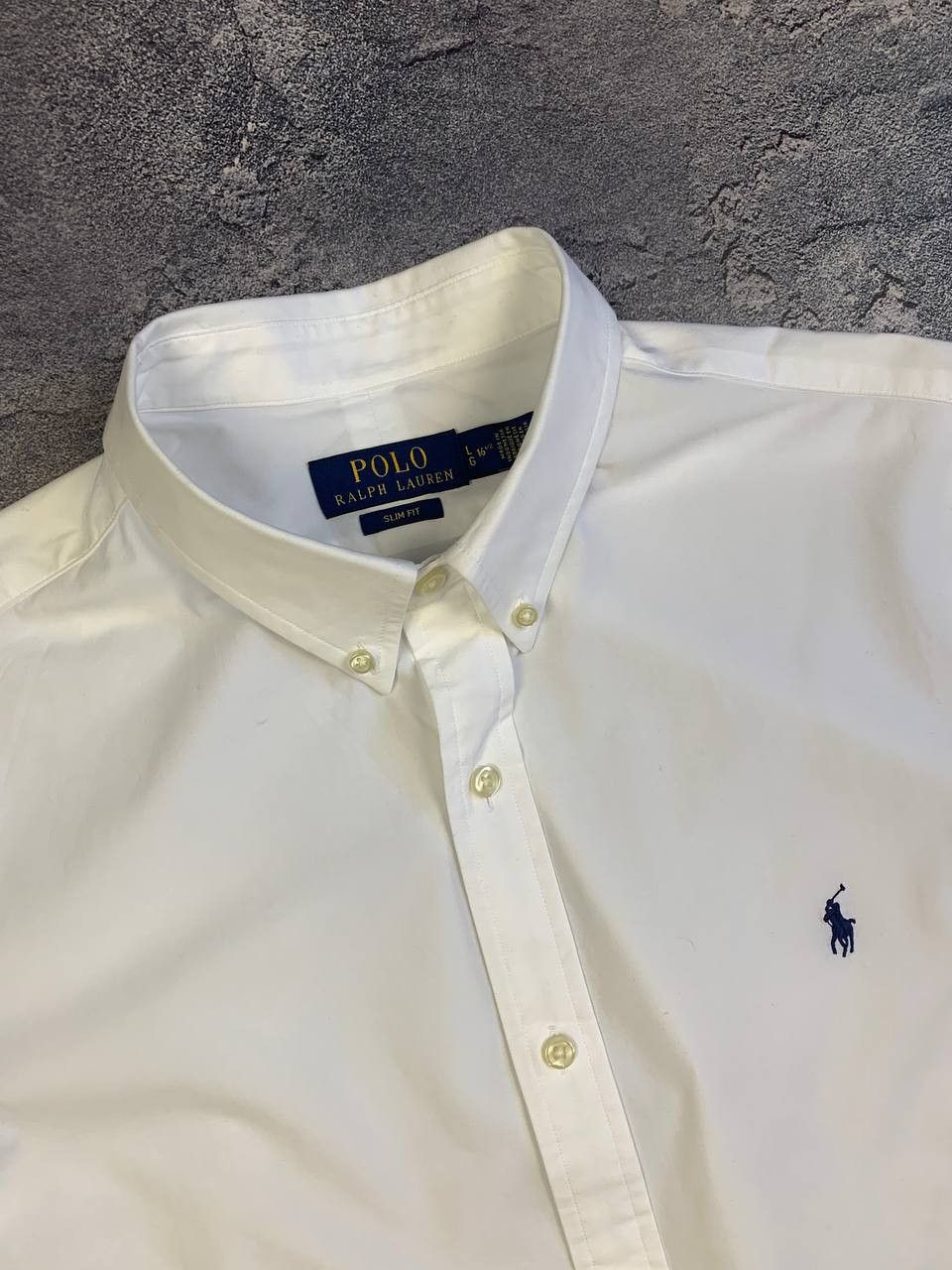 Polo Ralph Lauren Polo Ralph Lauren White Stretch Button Down Shirt Size US L / EU 52-54 / 3 - 6 Thumbnail