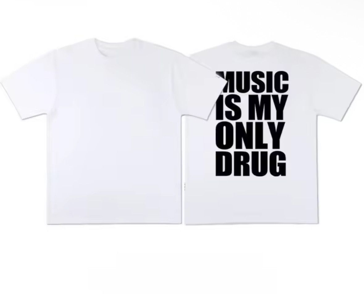 Japanese Brand Streetwear Music is My Only Drug Hip Hop T-Shirt Size US S / EU 44-46 / 1 - 1 Thumbnail