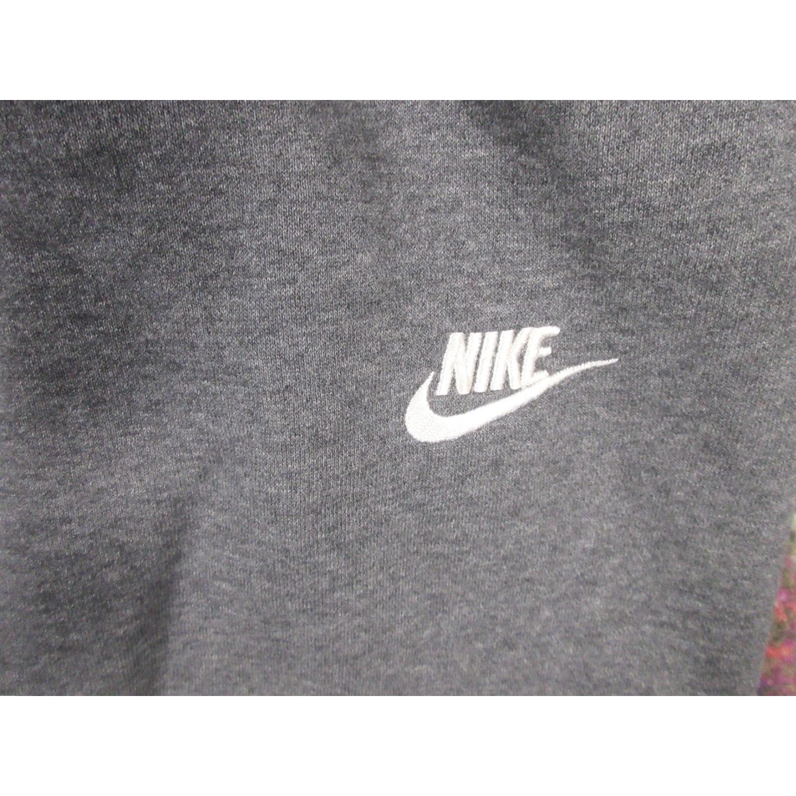 Nike Nike Sweatpants Adult L Gray Fleece Joggers Embroidered Swoosh 27 In Inseam Mens Size US 33 - 4 Thumbnail