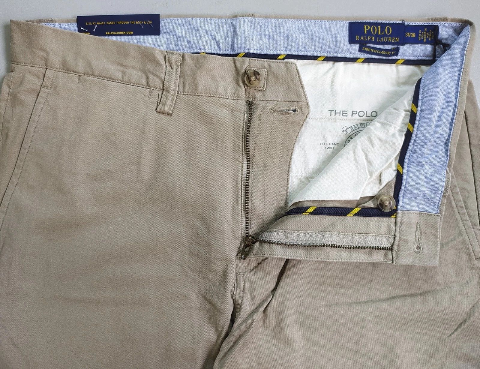 Polo Ralph Lauren Polo Ralph Lauren Stretch Straight Fit Chino Pant T 0162 Size US 31 - 4 Thumbnail