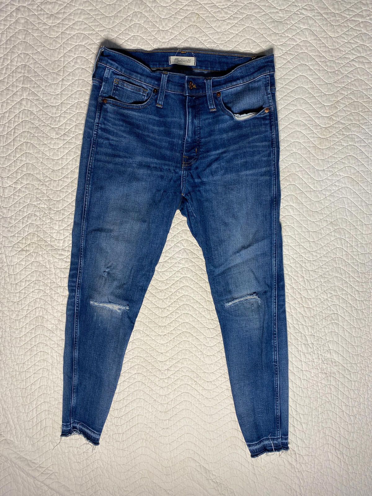 Madewell Madewell 9" High-Rise Skinny Jeans: Rip and Repair Edition Size 30" / US 8 / IT 44 - 1 Thumbnail