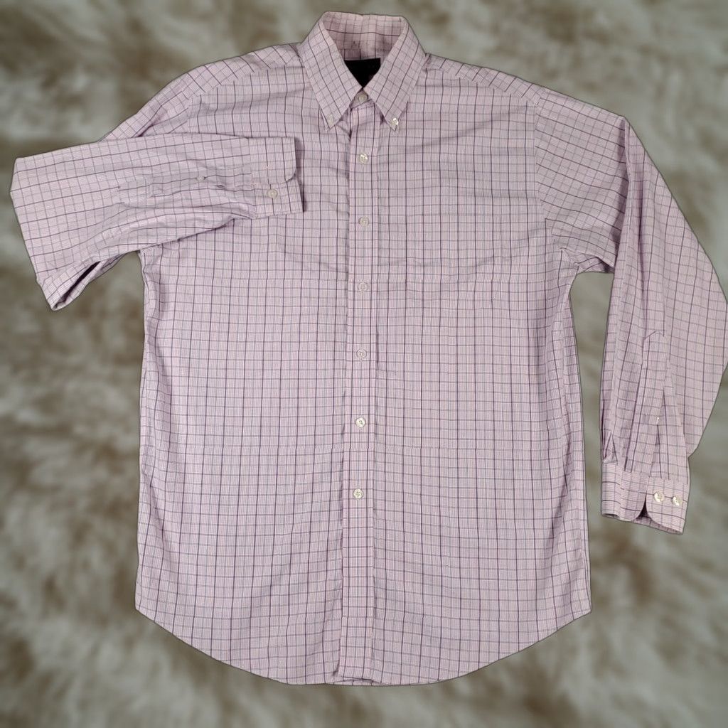 Brooks Brothers Brooks Brothers Shirt Mens Medium Pink Plaid Button-Up Long Sleeve Casual Formal Workwear Size US M / EU 48-50 / 2 - 1 Thumbnail