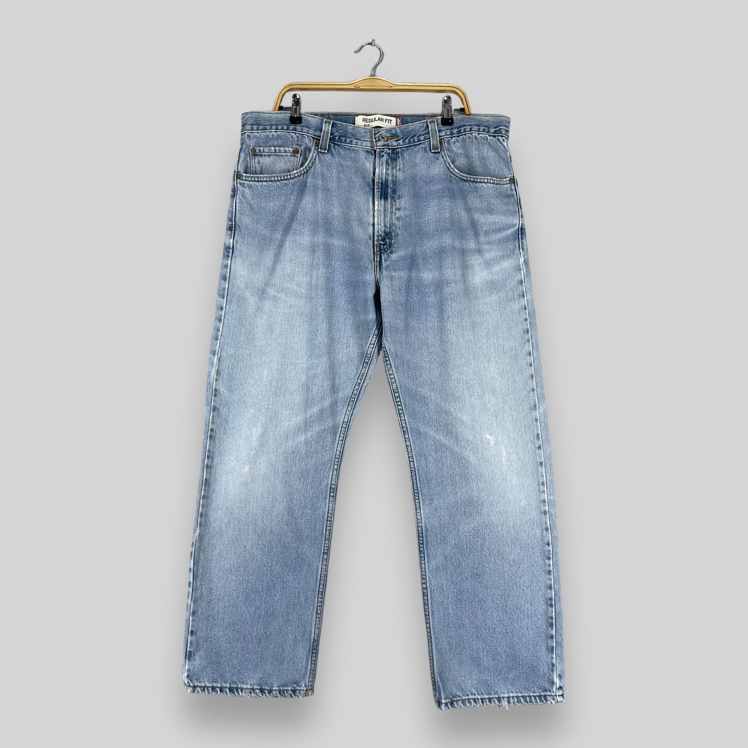 Jean × Levi's Vintage Clothing Size 39 Vintage Y2K Levis 505 Distressed Ripped Jeans Size US 39 - 1 Thumbnail