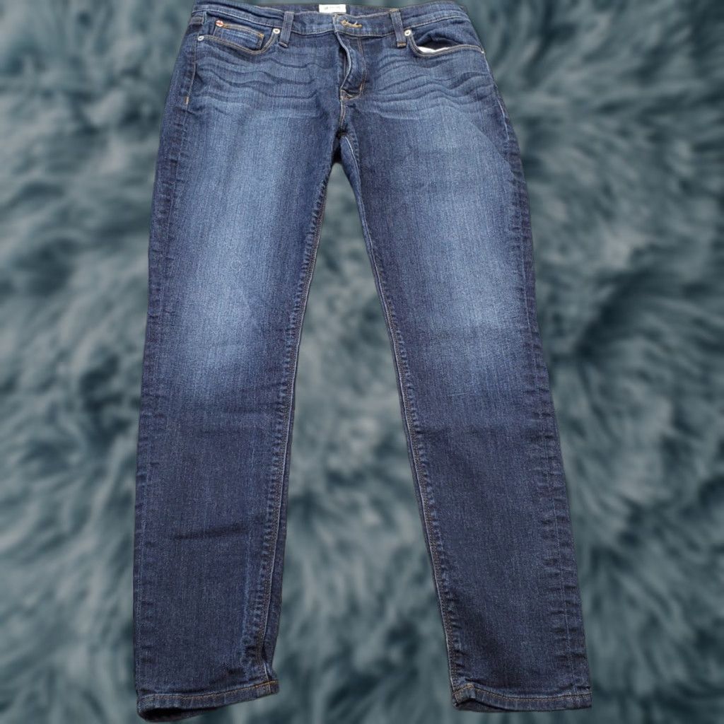 Hudson Hudson Womens Size 31 Blue Denim 5 Pocket Stretch Krista Super Skinny Jeans Size 24" / US 00 / IT 34 - 1 Thumbnail