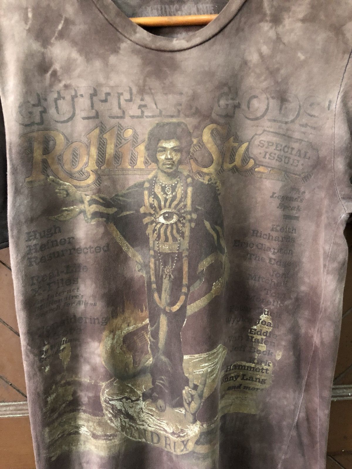 Band Tees × Jimi Hendrix × The Rolling Stones The Rolling Stones Magazine Jimi Hendrix Guitar Gods Tie Dye Size US S / EU 44-46 / 1 - 2 Thumbnail