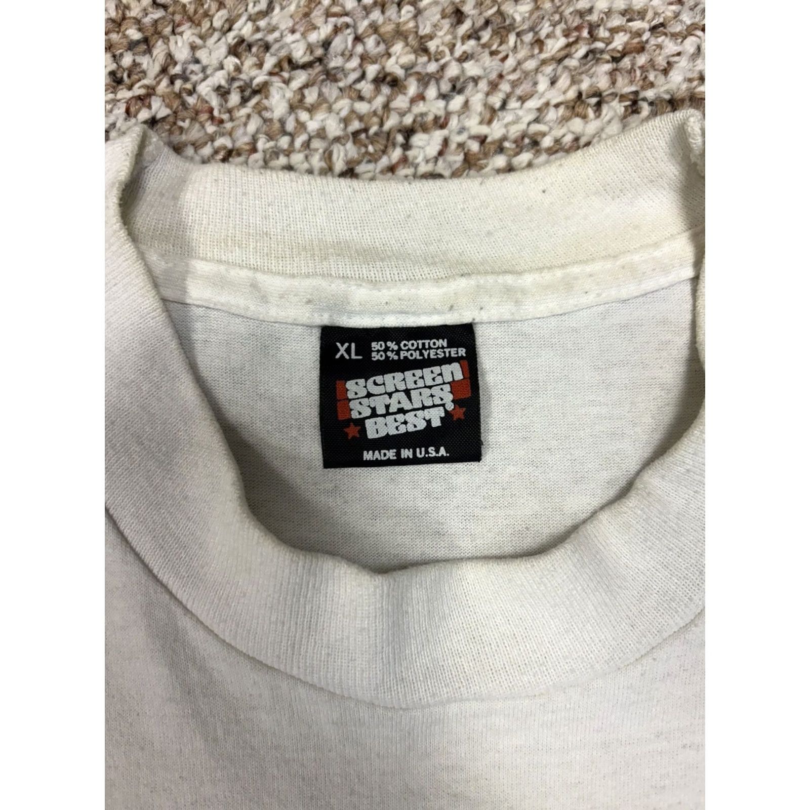 Vintage VINTAGE Screen Stars Best Universal Studios California T-Shirt XL White Disco 1990s Mens Size US XL / EU 56 / 4 - 3 Thumbnail