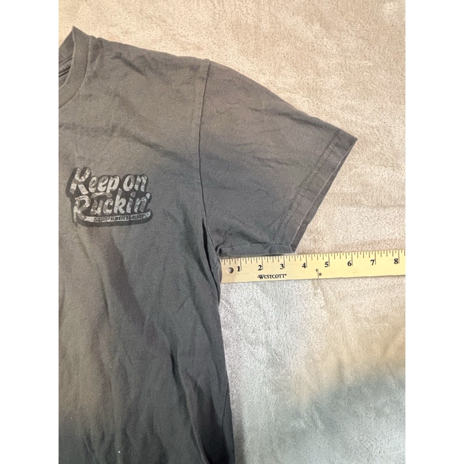 Vintage 5.11 Tactical Keep On Ruckin Men's T-Shirt Size M Gray Outdoor Short Sleeve Crew Neck Graphic Print Logo 5.11 Tactical Shirt Mens Gray M Size US M / EU 48-50 / 2 - 6 Thumbnail