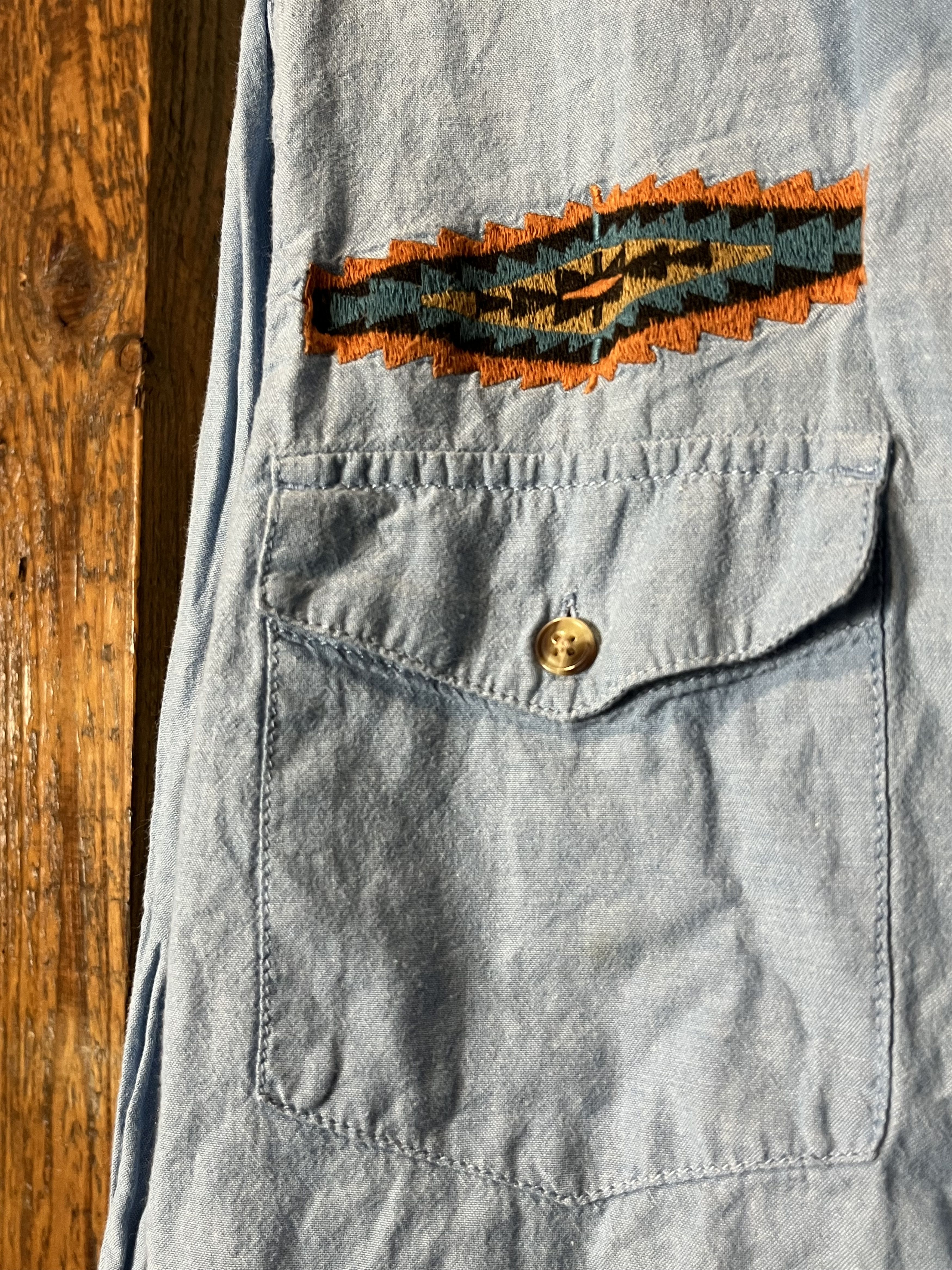Obey × Vintage Vintage Obey Aztec Summer Blue Shirt Skateboard Streetwear Size US S / EU 44-46 / 1 - 5 Thumbnail