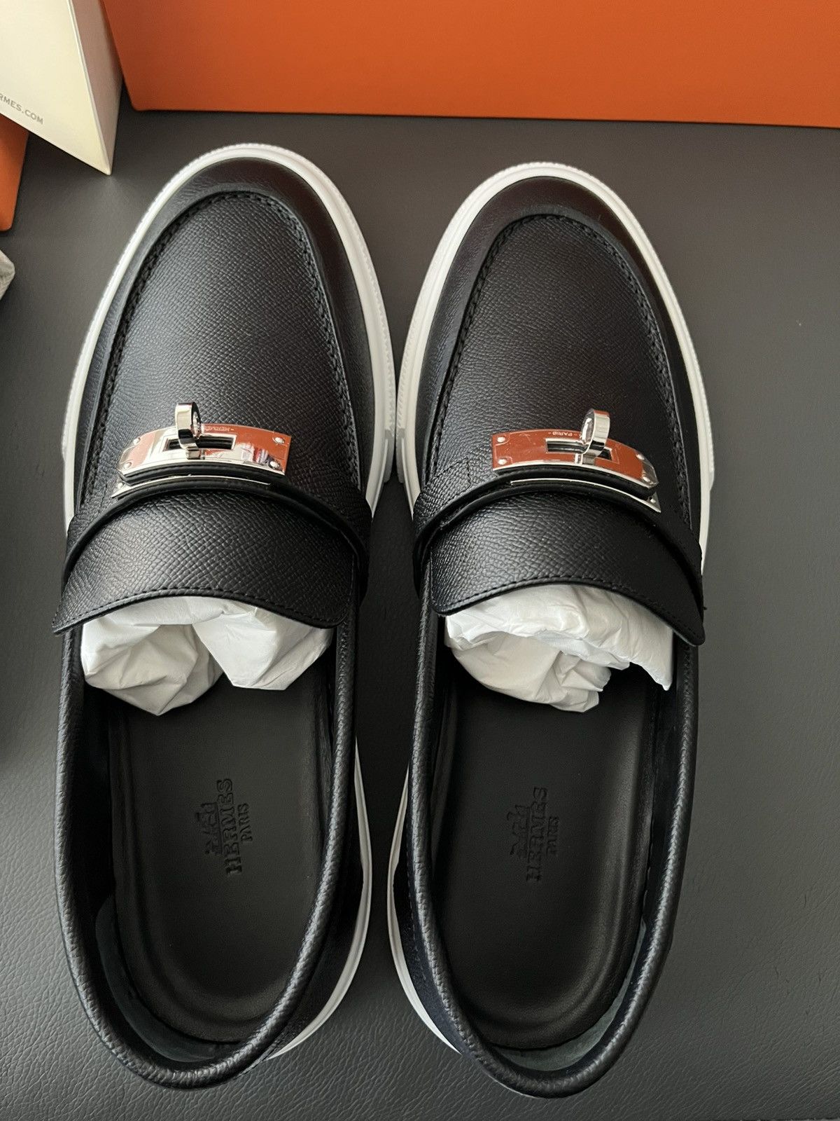 Hermes Iconic Runway Rare Brand New Hermes Kelly Loafer Shoes Size US 10 / EU 43 - 16 Thumbnail